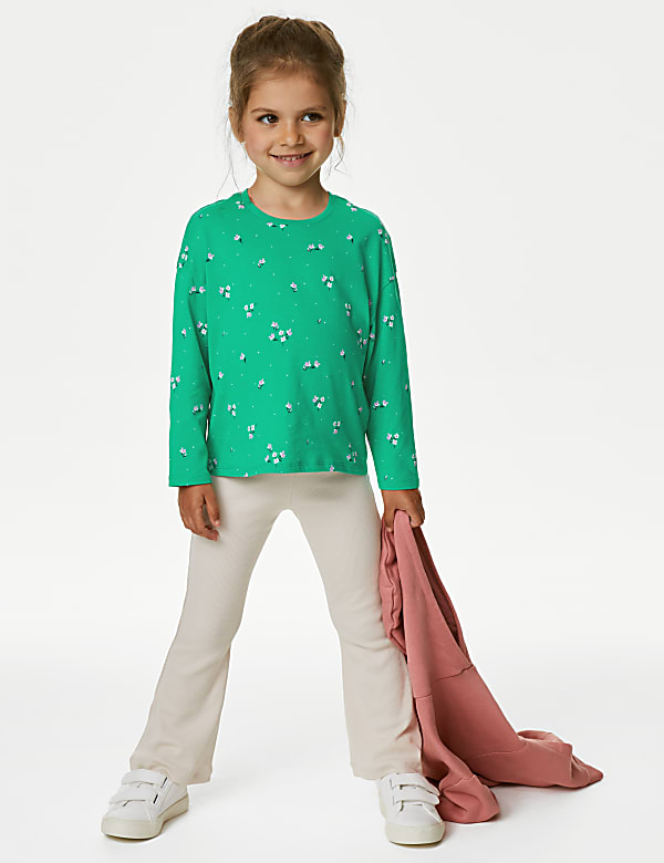 Pure Cotton Ditsy Floral Top (2-8 Yrs)