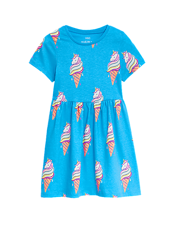 Pure Cotton Printed Dress (2-8 Yrs)