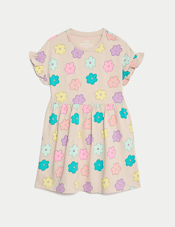 Pure Cotton Printed Dress (2-8 Yrs) - EE