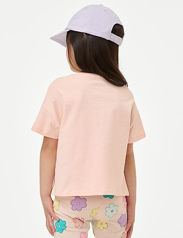 Pure Cotton Tie Front T-Shirt (2-8 Yrs)