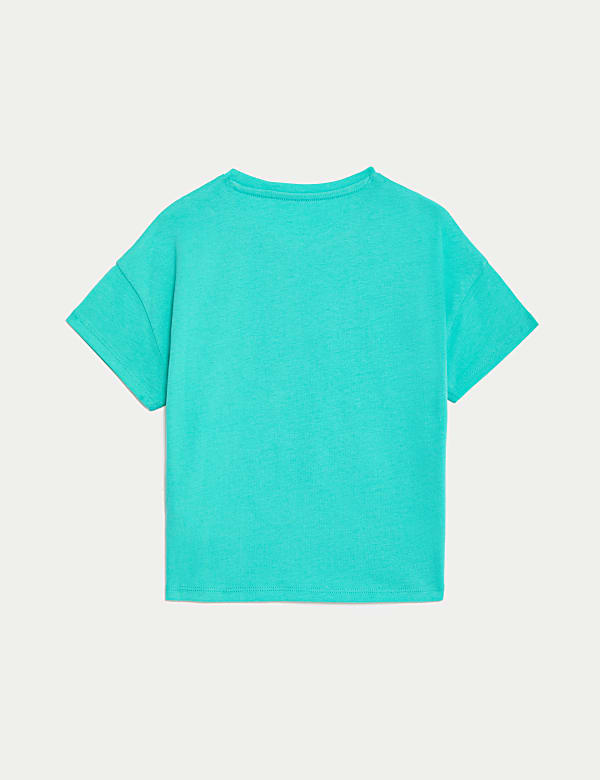 Pure Cotton Slogan T-Shirt (2-8 Yrs)