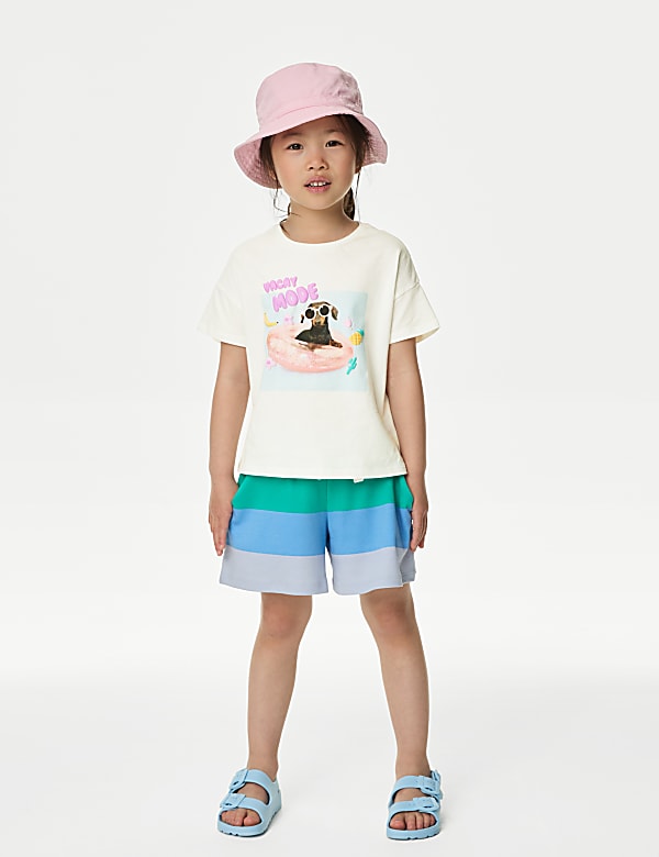 Pure Cotton Slogan T-Shirt (2-8 Yrs)