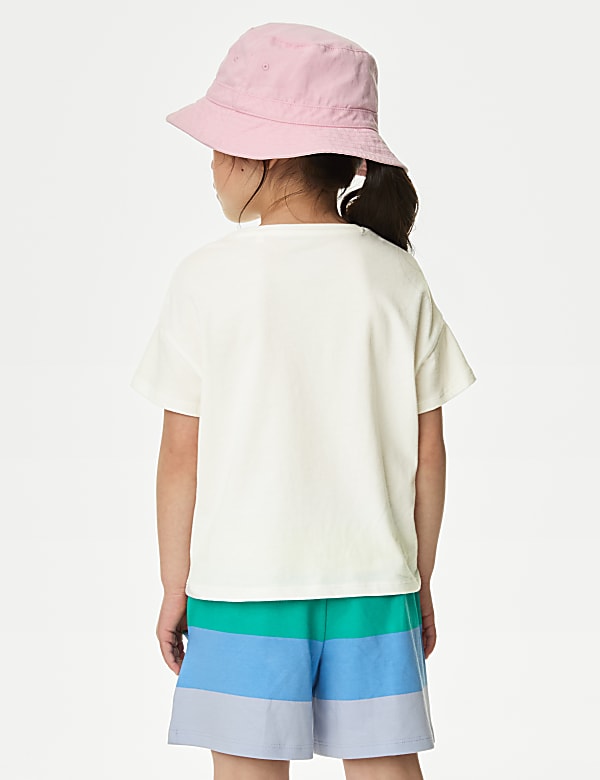 Pure Cotton Slogan T-Shirt (2-8 Yrs)