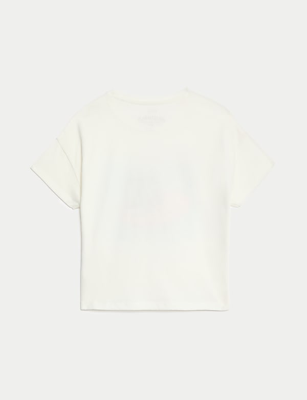 Pure Cotton Slogan T-Shirt (2-8 Yrs)