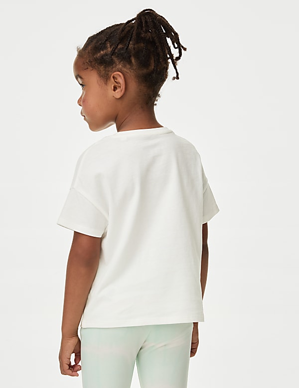 Pure Cotton Slogan T-Shirt (2-8 Yrs)
