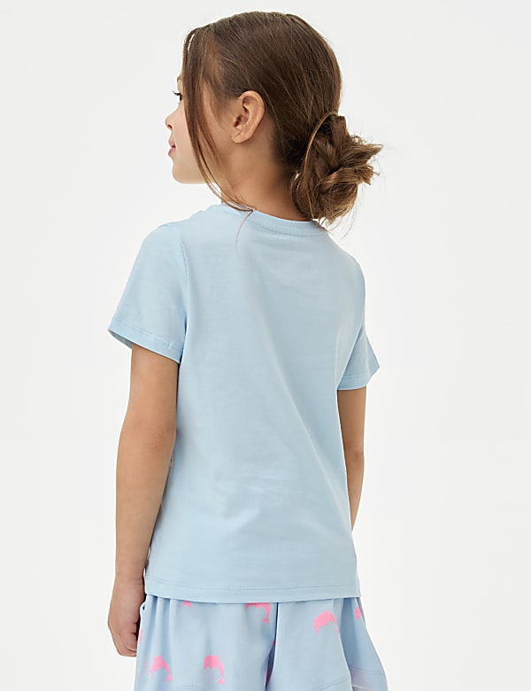 Pure Cotton Printed Slogan T Shirt (2-8 Yrs)