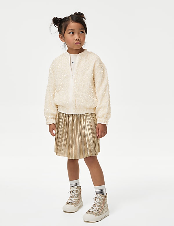 Sequin Bomber Jacket (2-8 Yrs) - CZ