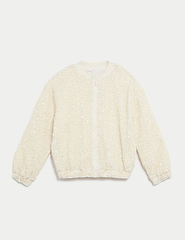 Bomberjacke mit Pailletten (2–8 J.) - AT