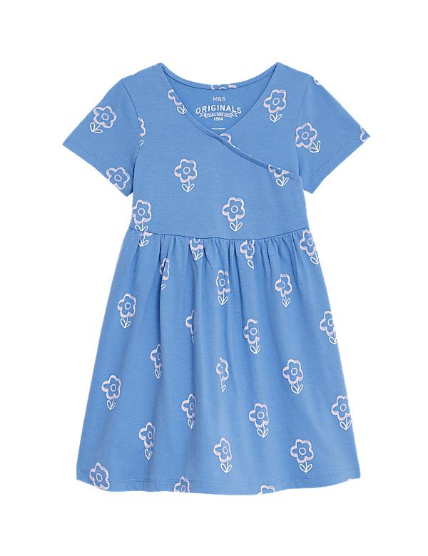 Pure Cotton Printed Dress (2-8 Yrs)