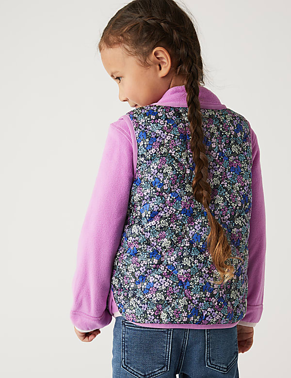 Floral Padded Gilet