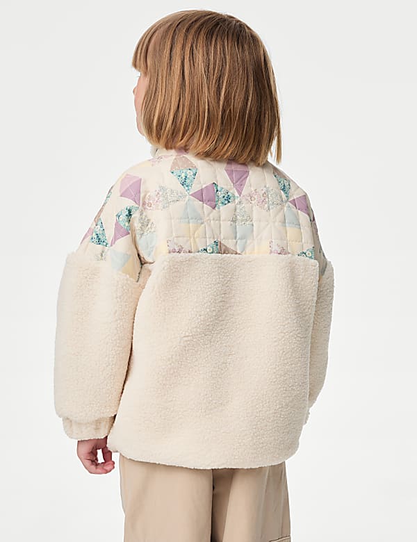 Borg Patchwork Jacket (2-8 Yrs)