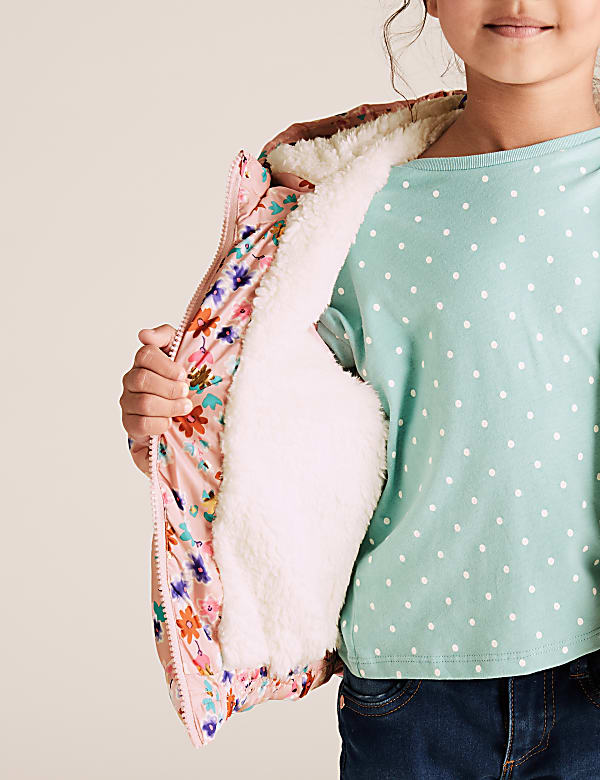Stormwear™ Padded Floral Print Coat (2-7 Yrs)