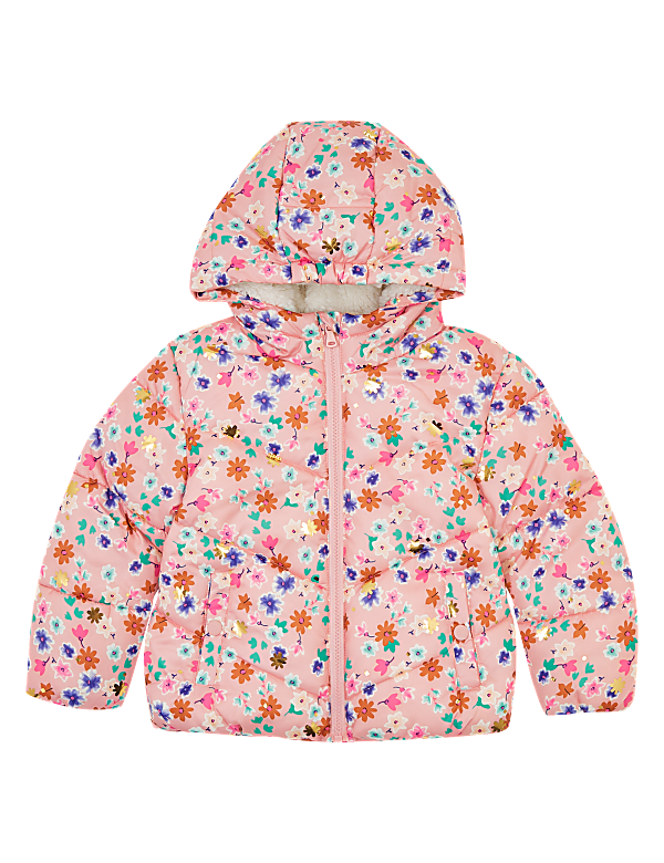 Stormwear™ Padded Floral Print Coat (2-7 Yrs)
