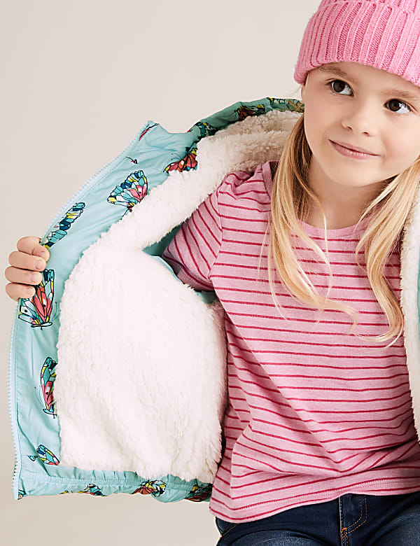 Stormwear™ Butterfly Print Padded Coat