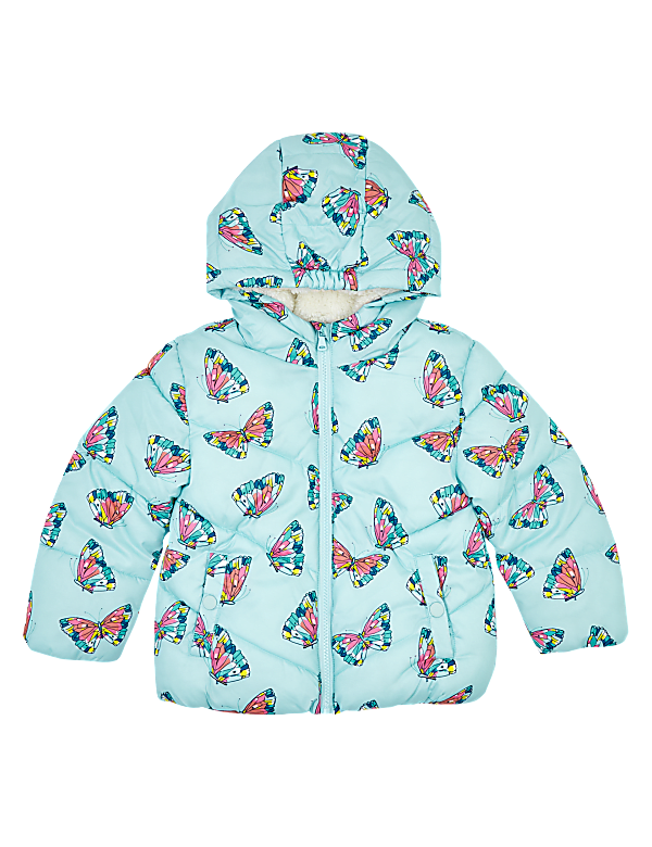 Stormwear™ Butterfly Print Padded Coat