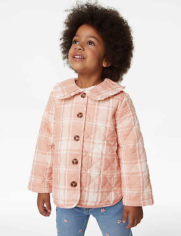Cotton Rich Checked Jacket (2-8 Yrs)