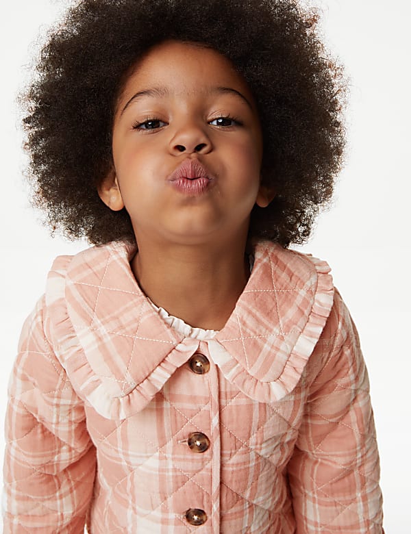 Cotton Rich Checked Jacket (2-8 Yrs)