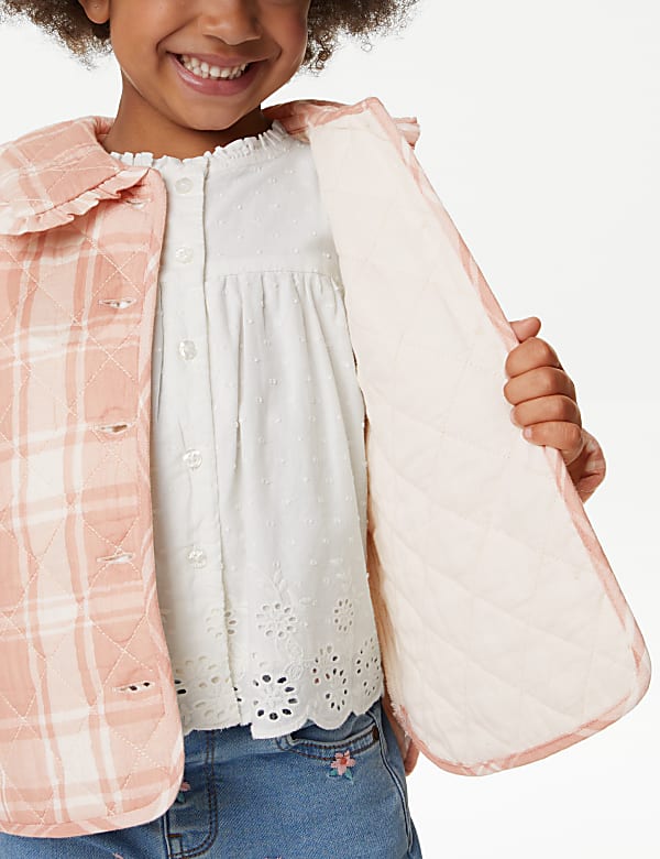 Cotton Rich Checked Jacket (2-8 Yrs)