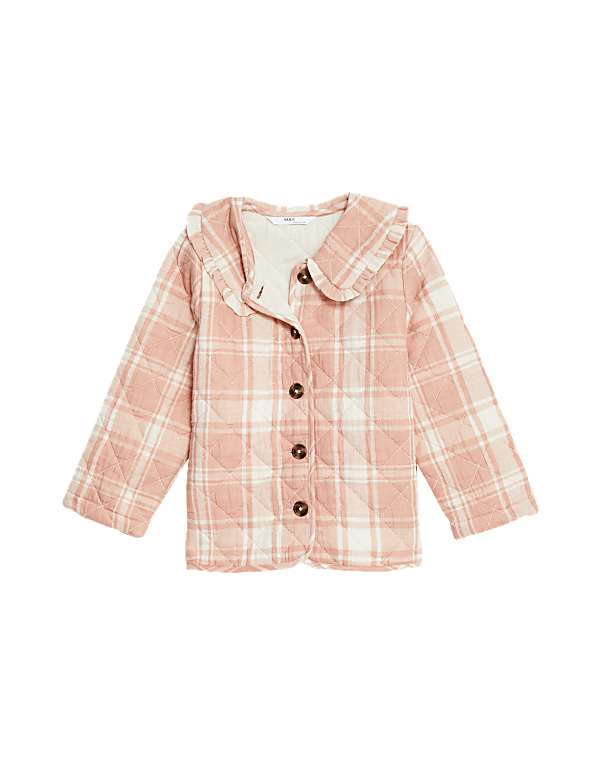 Cotton Rich Checked Jacket (2-8 Yrs)