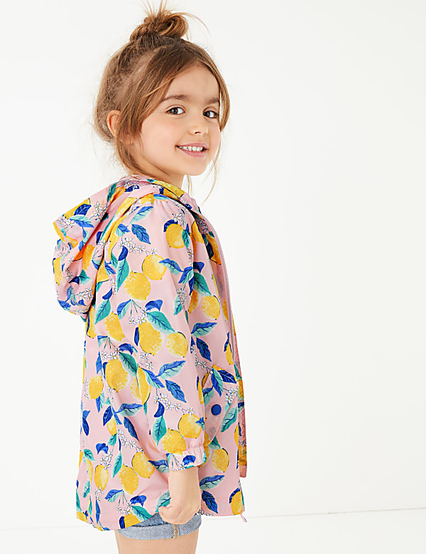 Lightweight Lemon Print Parka (2-7 Yrs)