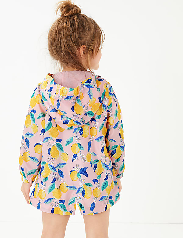 Lightweight Lemon Print Parka (2-7 Yrs)