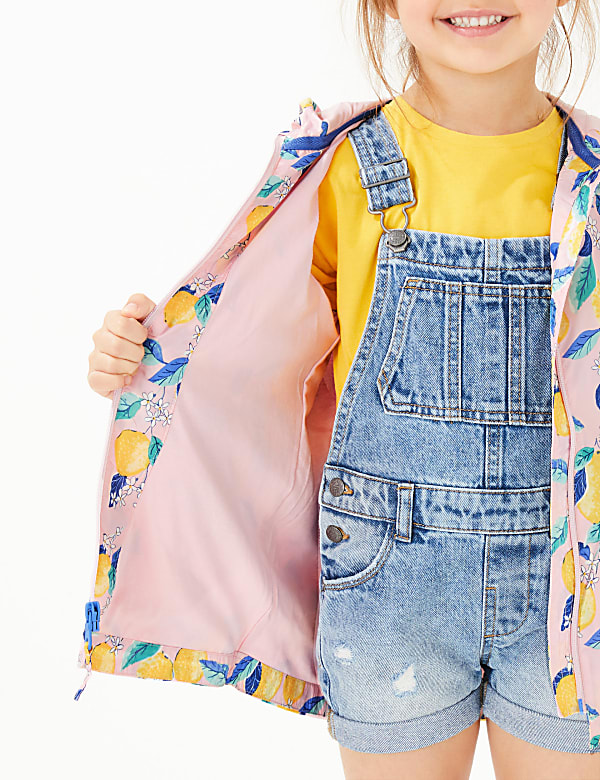 Lightweight Lemon Print Parka (2-7 Yrs)