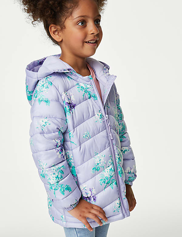 Stormwear™ Lightweight Padded Floral Coat (2-8 Yrs)