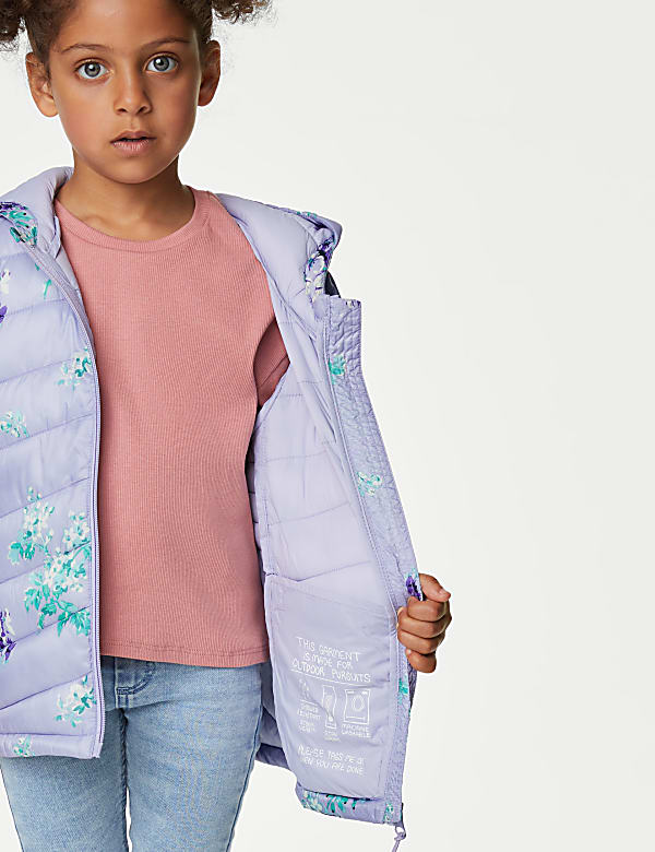 Stormwear™ Lightweight Padded Floral Coat (2-8 Yrs)