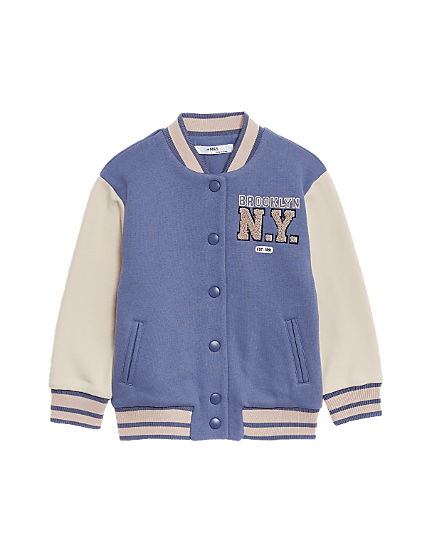 Cotton Rich Embroidered Bomber (2-8 Yrs)
