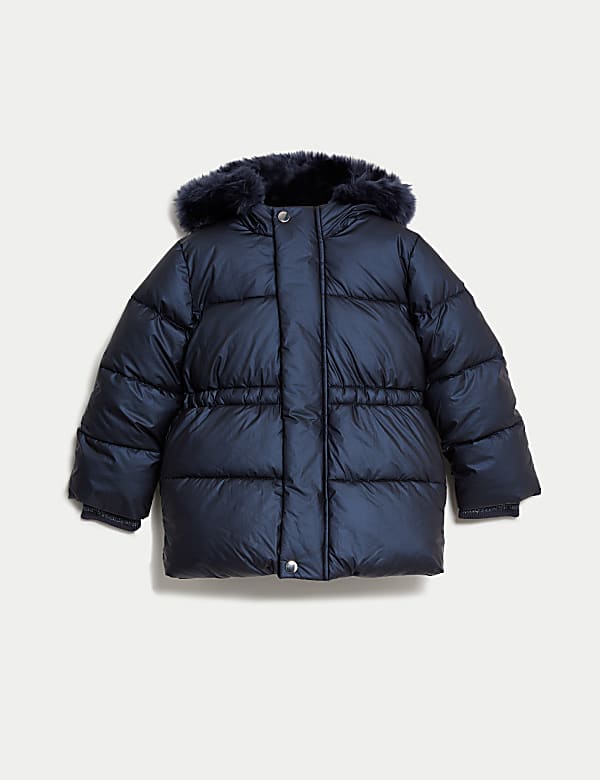 Metallic Borg Lined Parka (2-8 Yrs) - GR