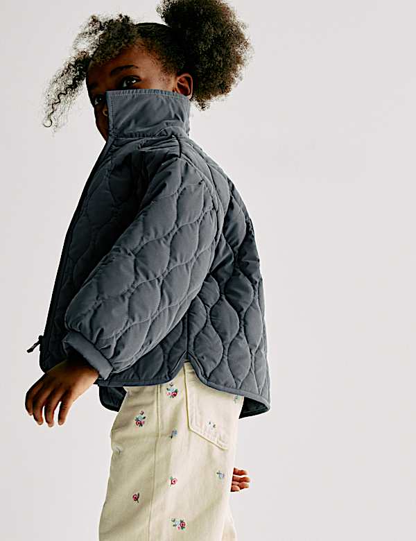 ז'קט בדוגמת קווילט עם פפיון (2‏-8 שנים) - IL