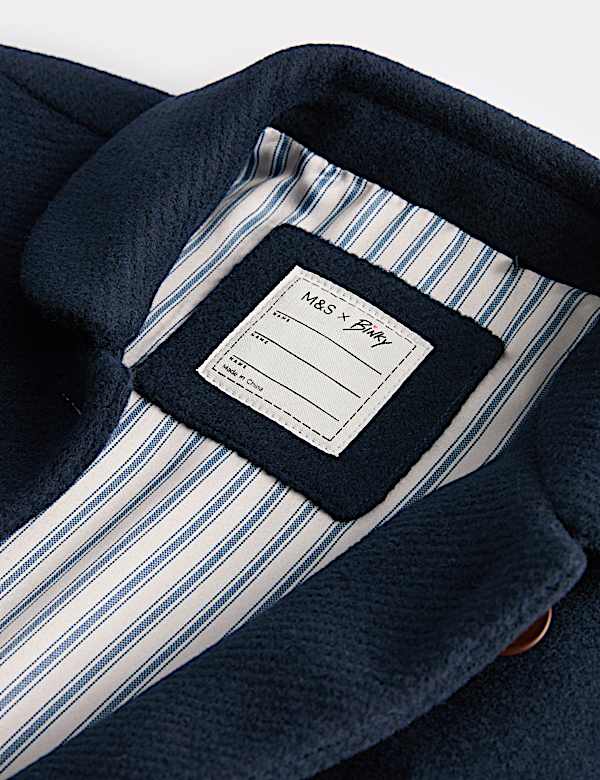 Kurtka dwurzędowa z kołnierzem Peter Pan (1–10 lat) - PL