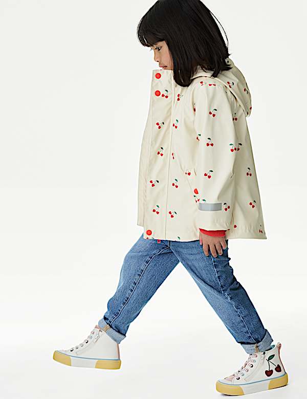3-in-1 Cherry Print Fisherman Coat (2-8 Yrs) - DE