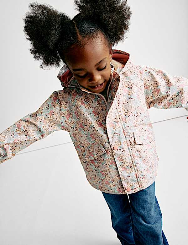 Stormwear™ Ditsy Floral Hooded Jacket (2-8 Yrs) - CZ