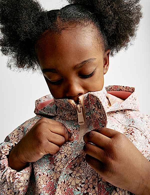 Veste à capuche à motif petites fleurs dotée de la technologie Stormwear™ (du 2 au 8 ans) - LU