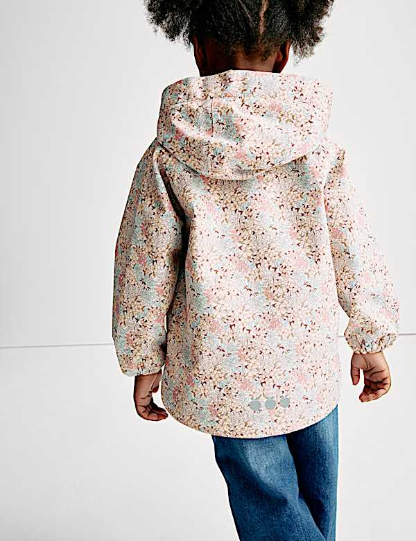 Veste à capuche à motif petites fleurs dotée de la technologie Stormwear™ (du 2 au 8 ans) - LU