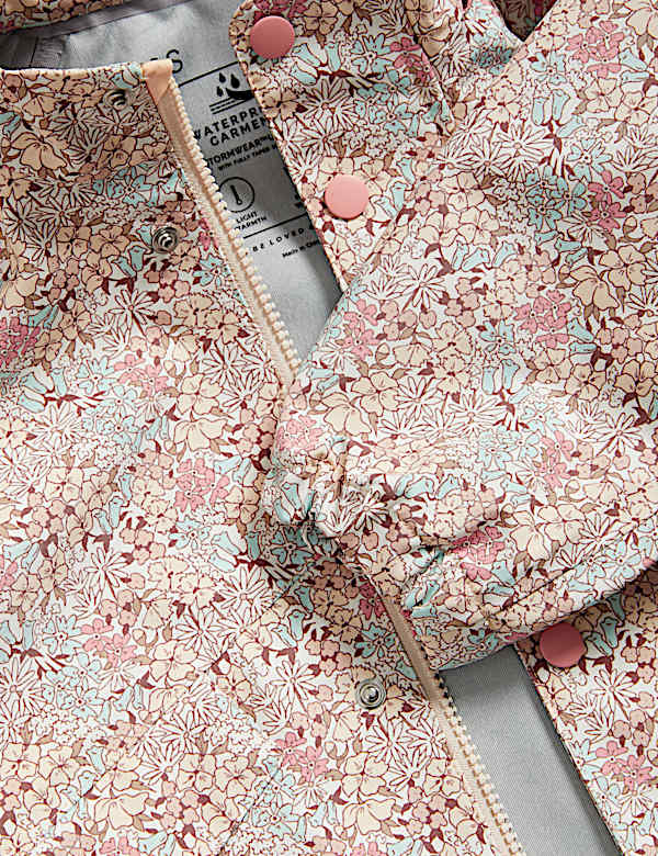 Veste à capuche à motif petites fleurs dotée de la technologie Stormwear™ (du 2 au 8 ans) - LU