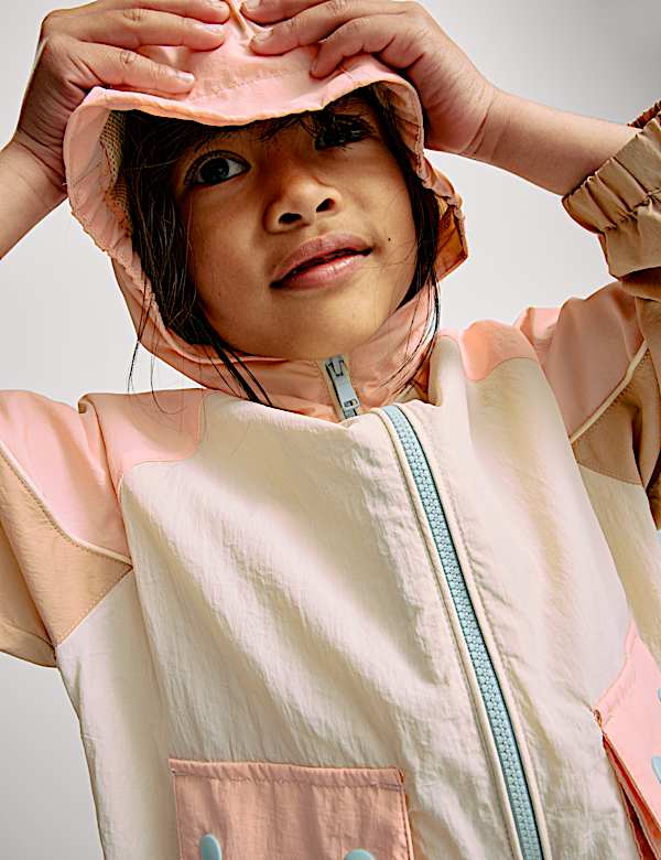 Colour Block Fisherman Coat (2-8 Yrs) - CZ