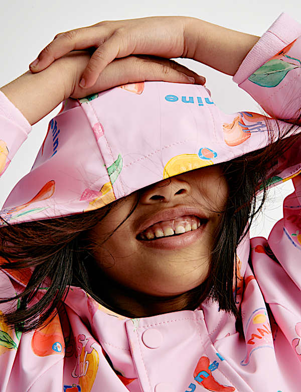 Fruit Print Fisherman Coat (2-8 Yrs) - CA