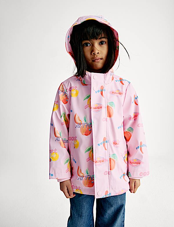 Fruit Print Fisherman Coat (2-8 Yrs) - TW