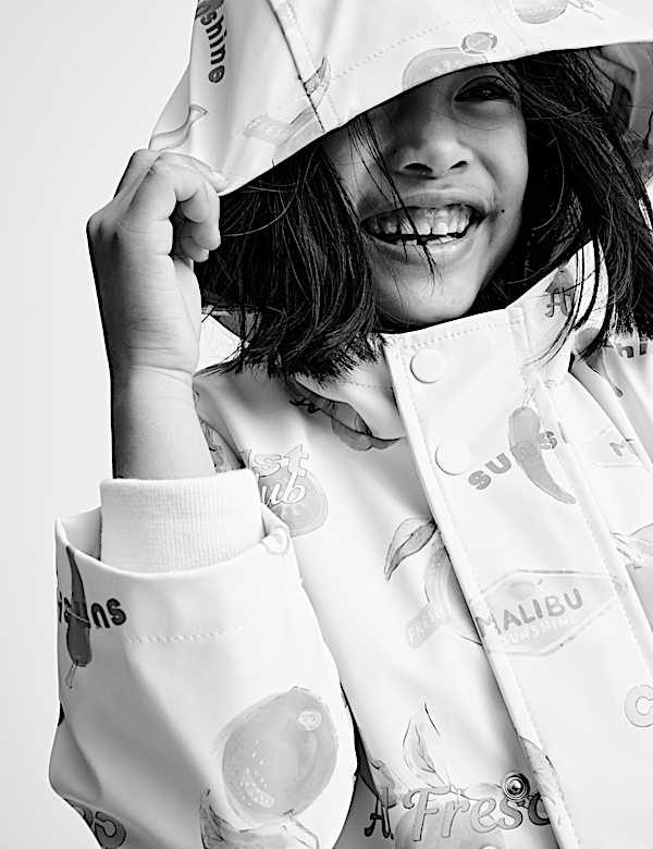 Fruit Print Fisherman Coat (2-8 Yrs) - TW