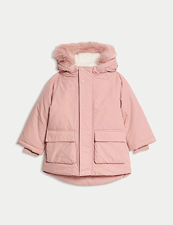Autograph &ndash; Parka en coton avec capuche bord&eacute;e de fausse fourrure (du 2 au 8 ans) - CH