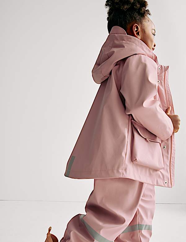 Abrigo estilo pescador con capucha (1-8 años) - US