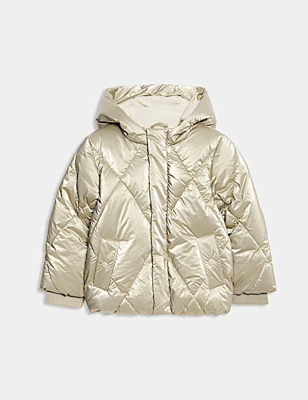 Zateplený metalický kabát s technologií Stormwear™ (2–8 let) - CZ