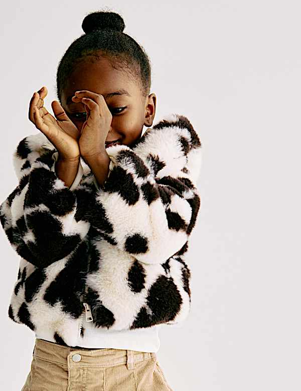 Animal Print Hooded Jacket (2-8 Yrs)
