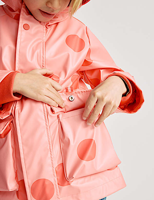 3 in 1 Polka Dot Fisherman Coat (2-8 Years) - PT