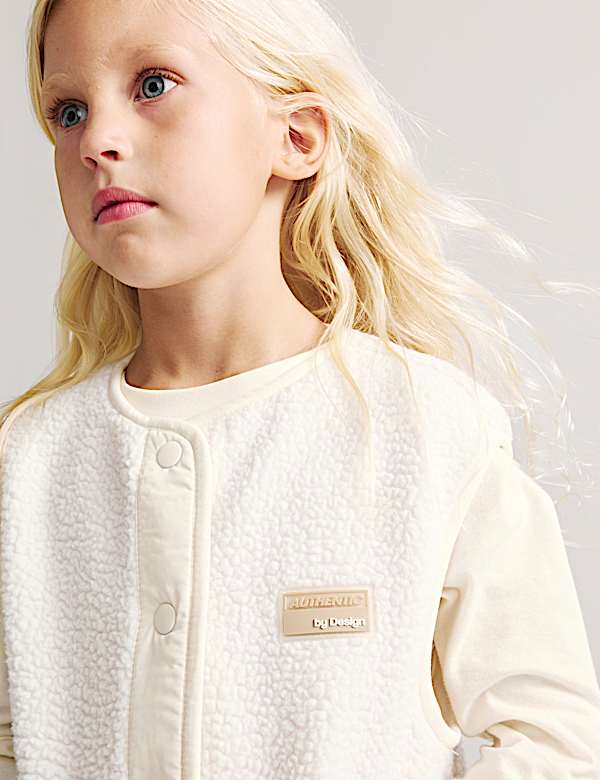 Borg Patch Pocket Gilet (2-10 Yrs) - US