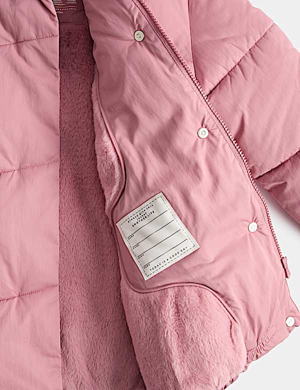 Longline Hooded Padded Jacket (2-8 Yrs) - FI