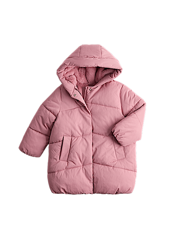 Longline Hooded Padded Jacket (2-8 Yrs)