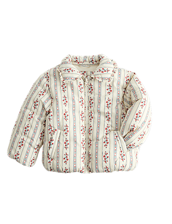 Floral Quilted Jacket (2-8 Yrs)